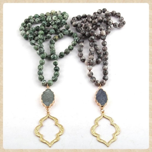 Boho Stone Bead Necklaces - Picture 1 of 2